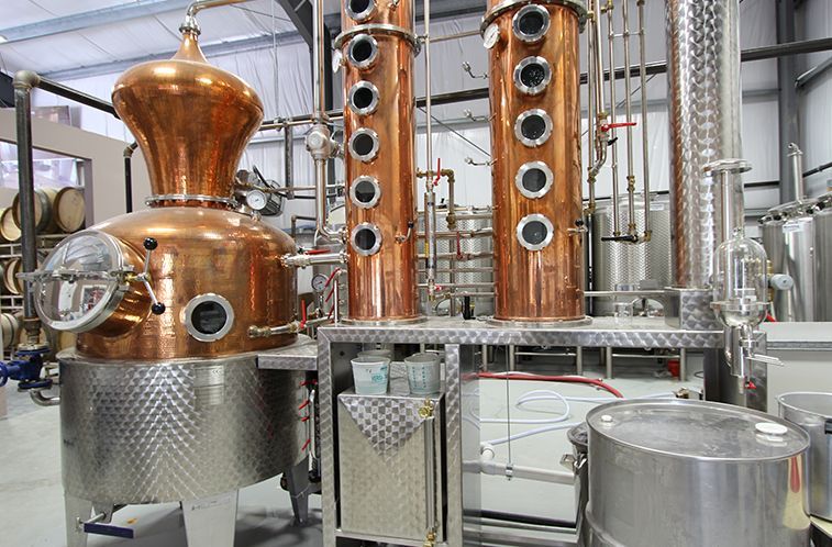 Distillation area