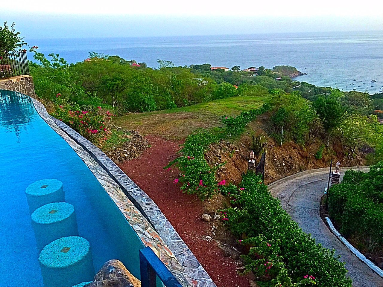 Greenery outside the villa