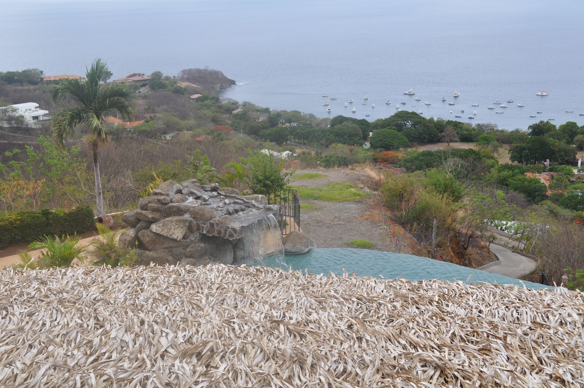 Beach view from the villa