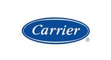 Carrier logo: Blue oval with 