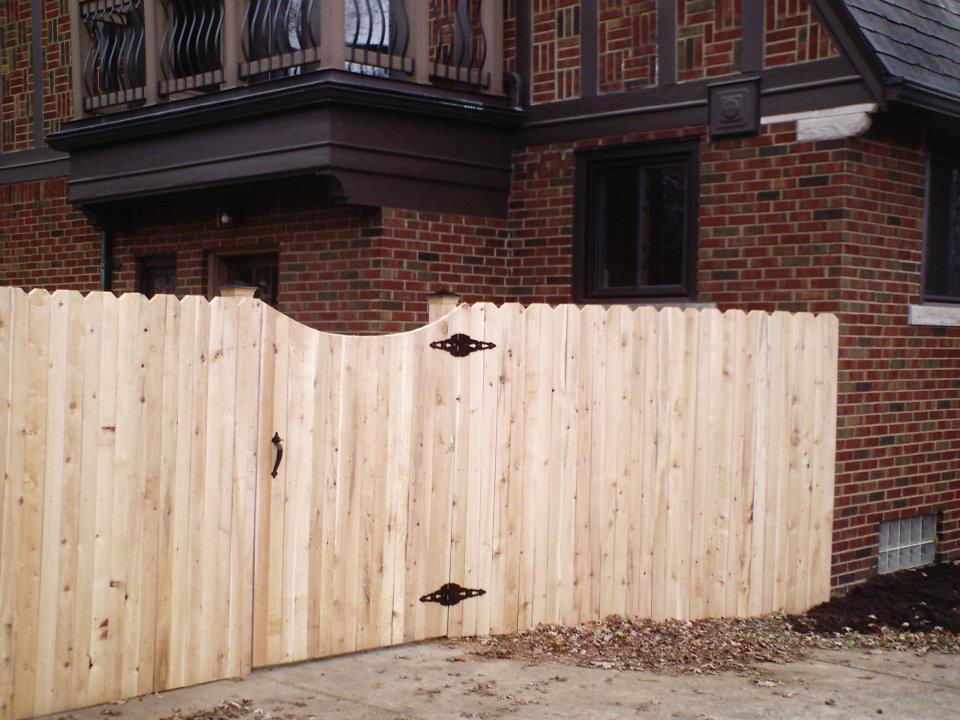 Wood fence