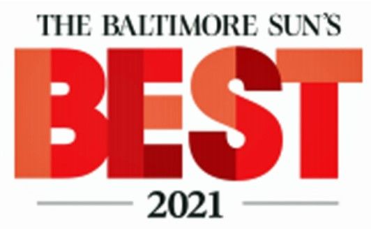 A logo for the baltimore sun 's best of 2021