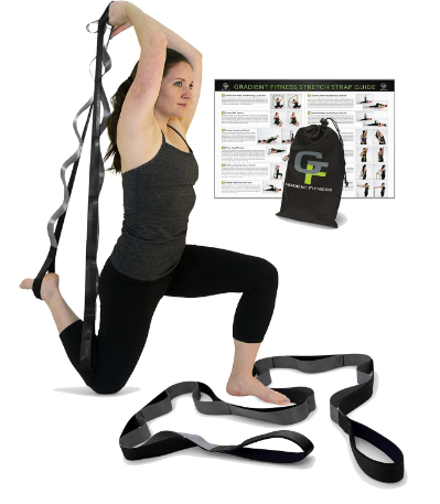 Gradient Fitness Stretching Strap (Black/Grey)
