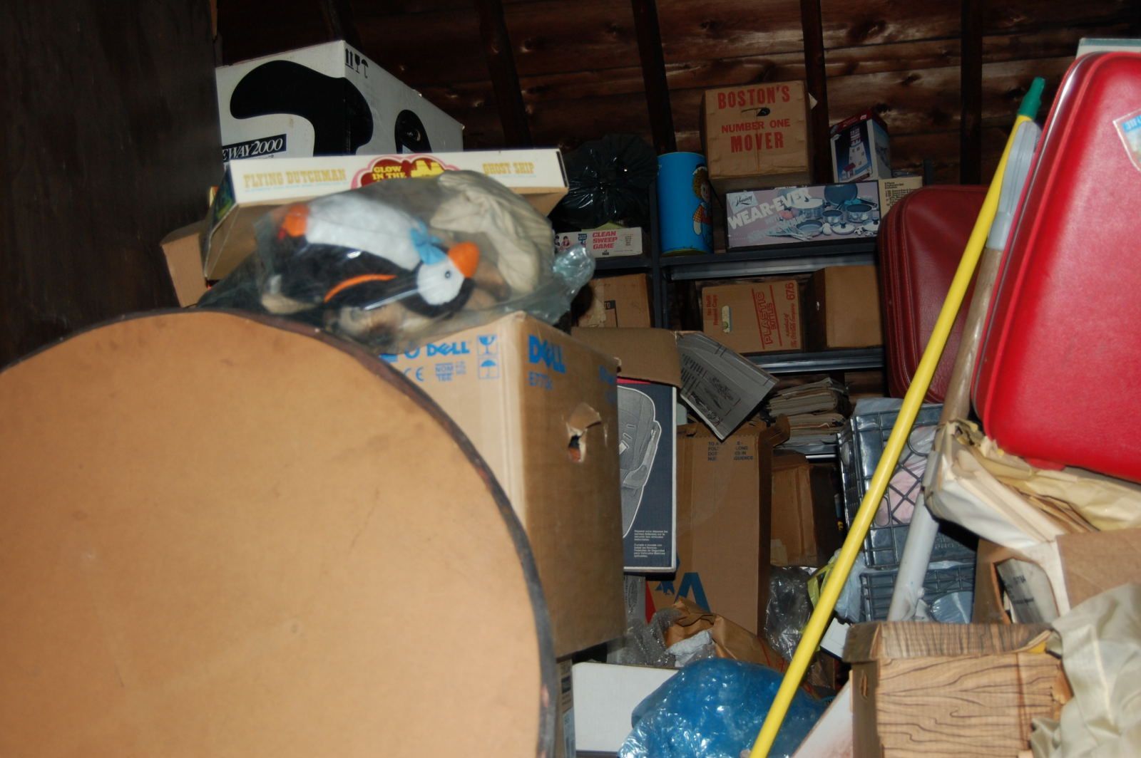 Junks collected in the attic