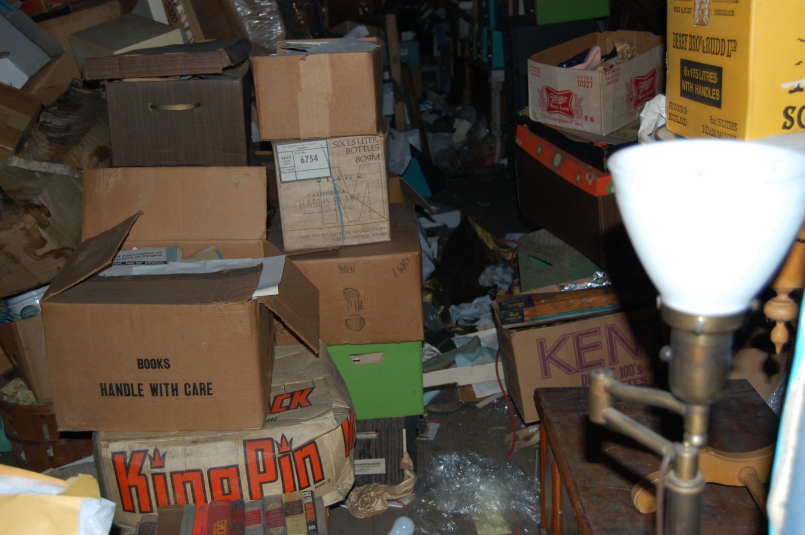 Junks collected in the attic