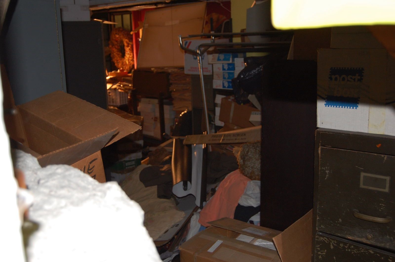 Junks collected at the basement