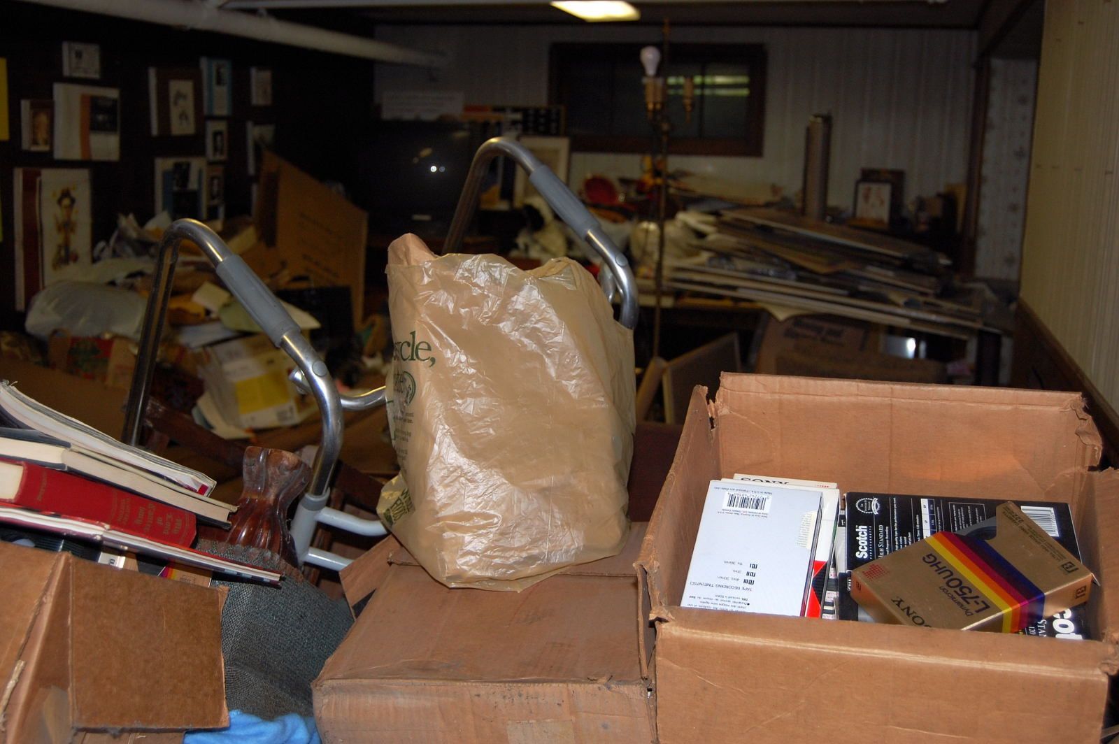 Junks collected at the basement