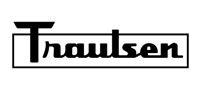 A black and white logo for travlsen on a white background.