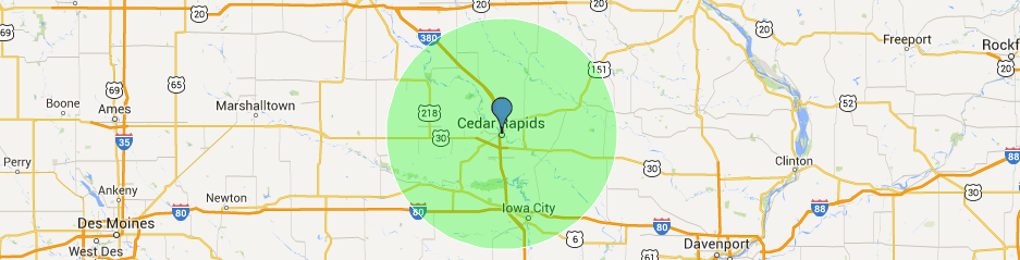 radius map