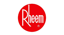 Rheem logo: White 