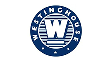 Westinghouse logo: Blue circle with text 