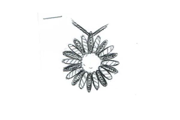 Ladies' Fashion Floral Pendant