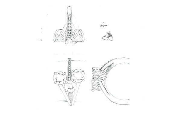 Three-Stone Fashion Ring