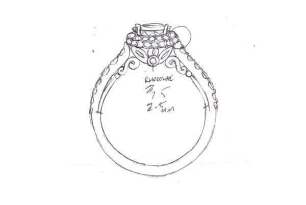 Diamond Pave Halo Fashion Ring