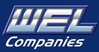 The wel companies logo is on a blue background.