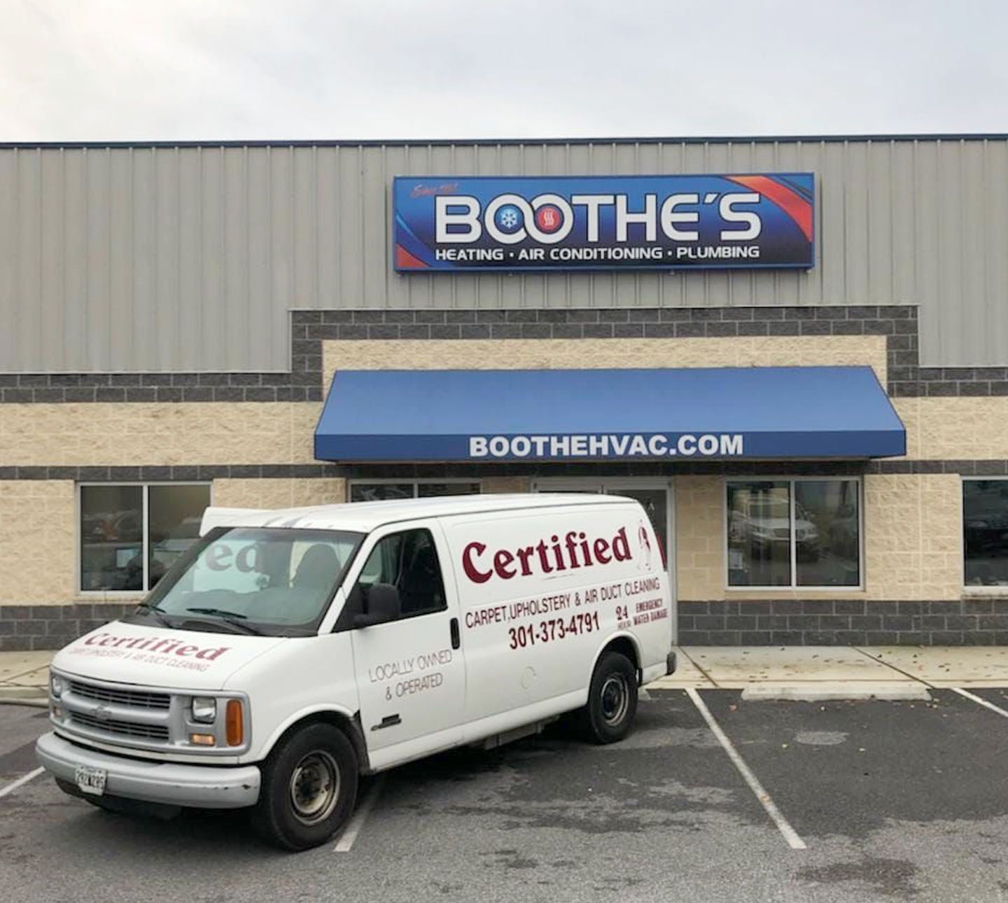 Certified Carpet And Air Duct Cleaning white van