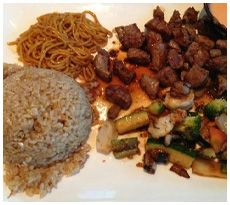 Hibachi steak dinner