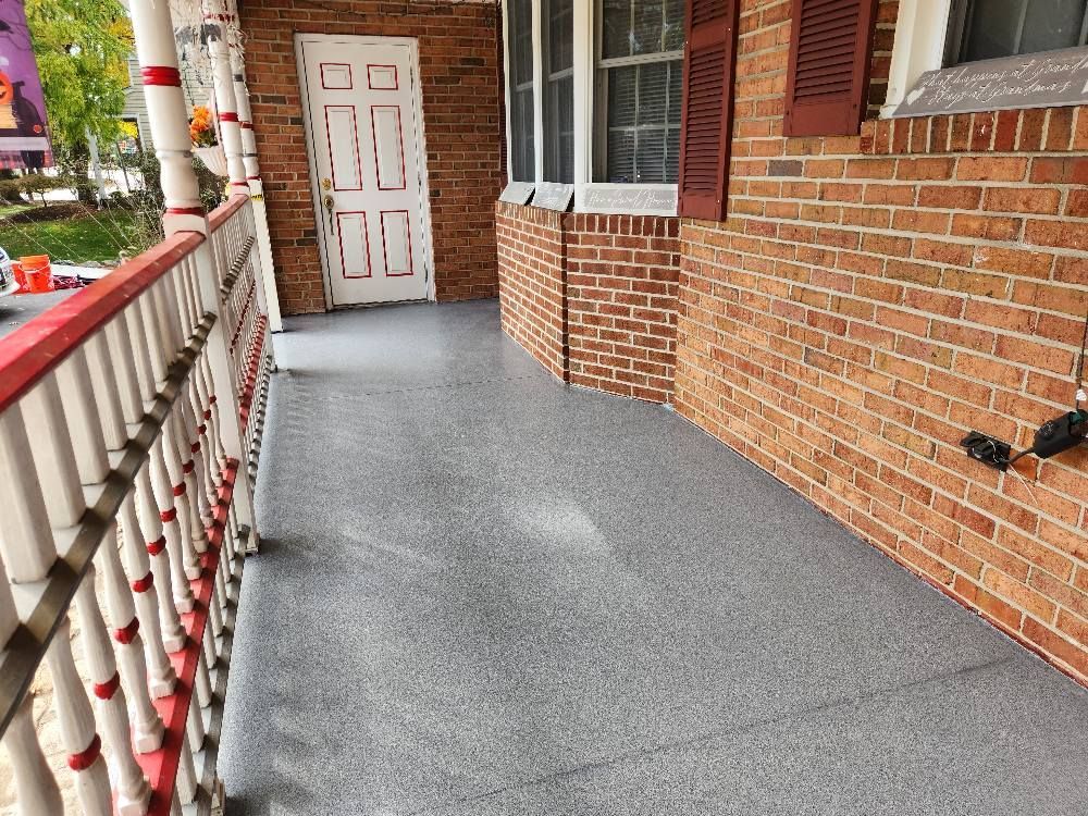 Front entryway floor coating