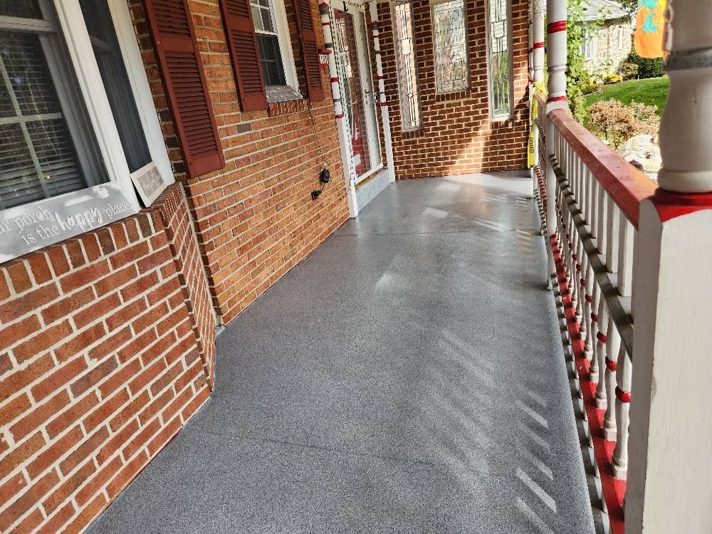 Front entryway floor coating