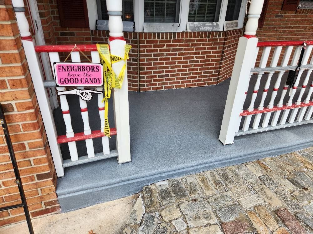 Front entryway floor coating