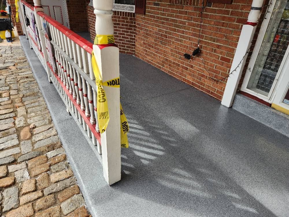 Front entryway floor coating