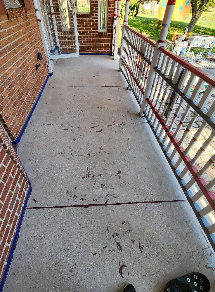 Front entryway floor coating