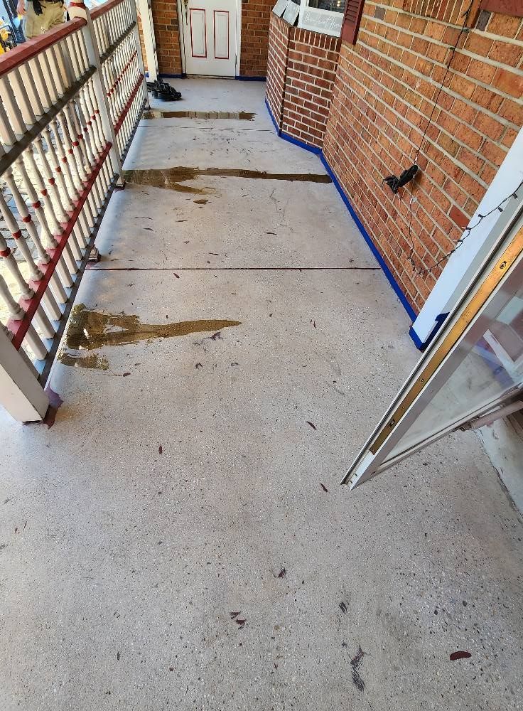 Front entryway floor coating