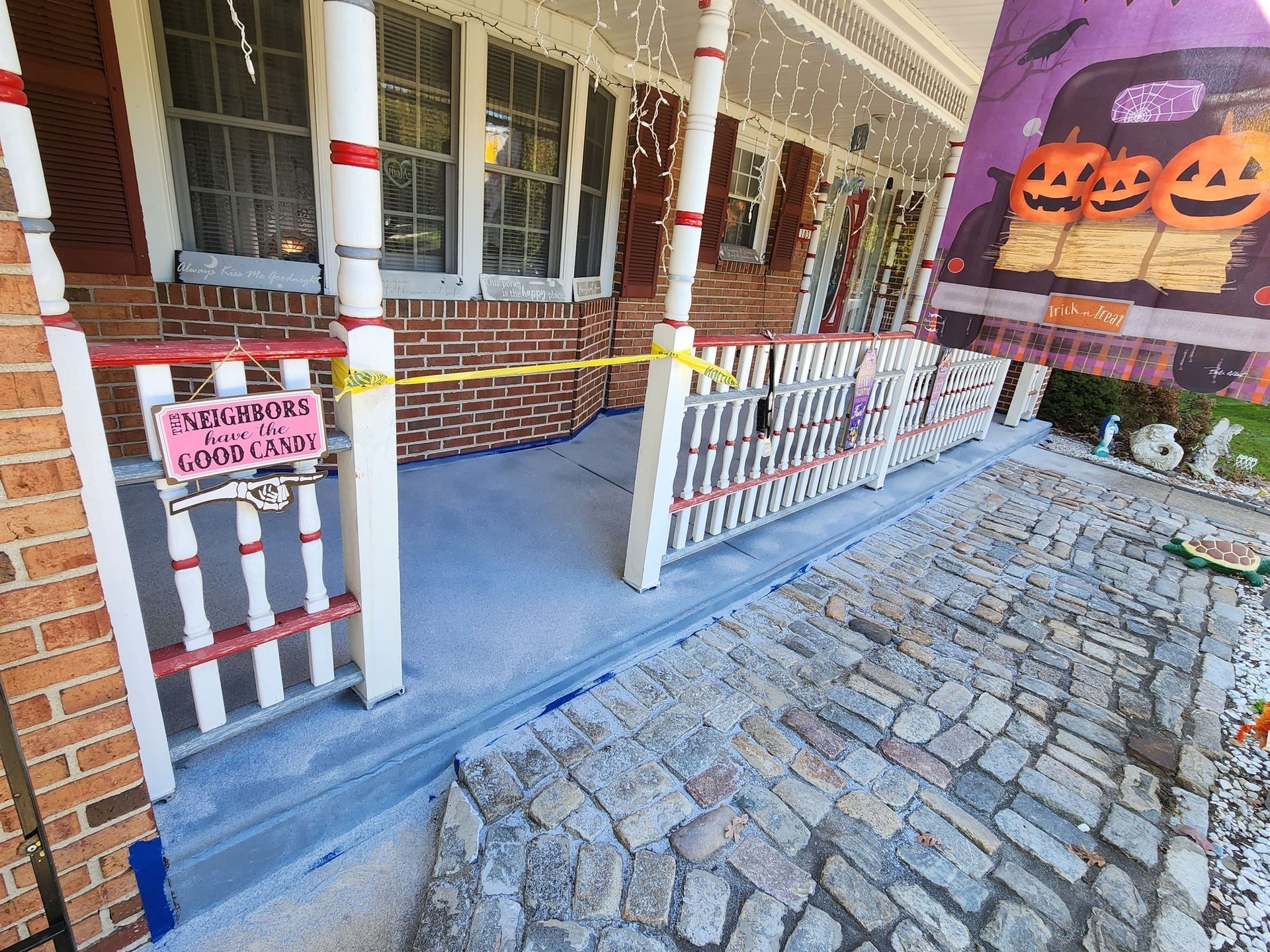 Front entryway floor coating