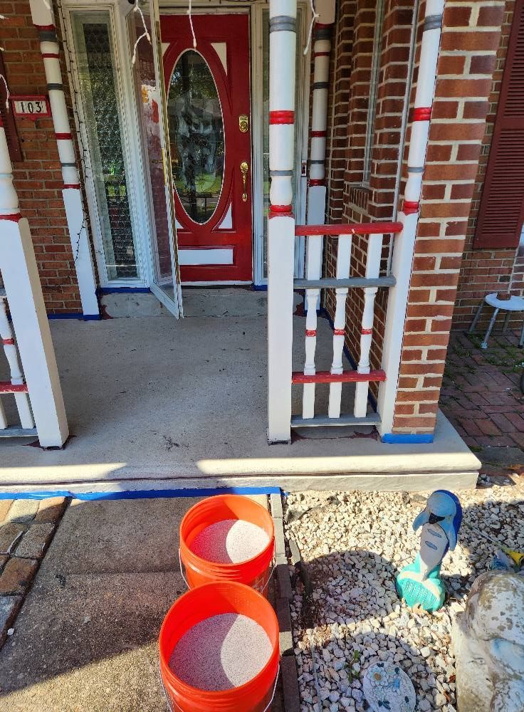 Front entryway floor coating