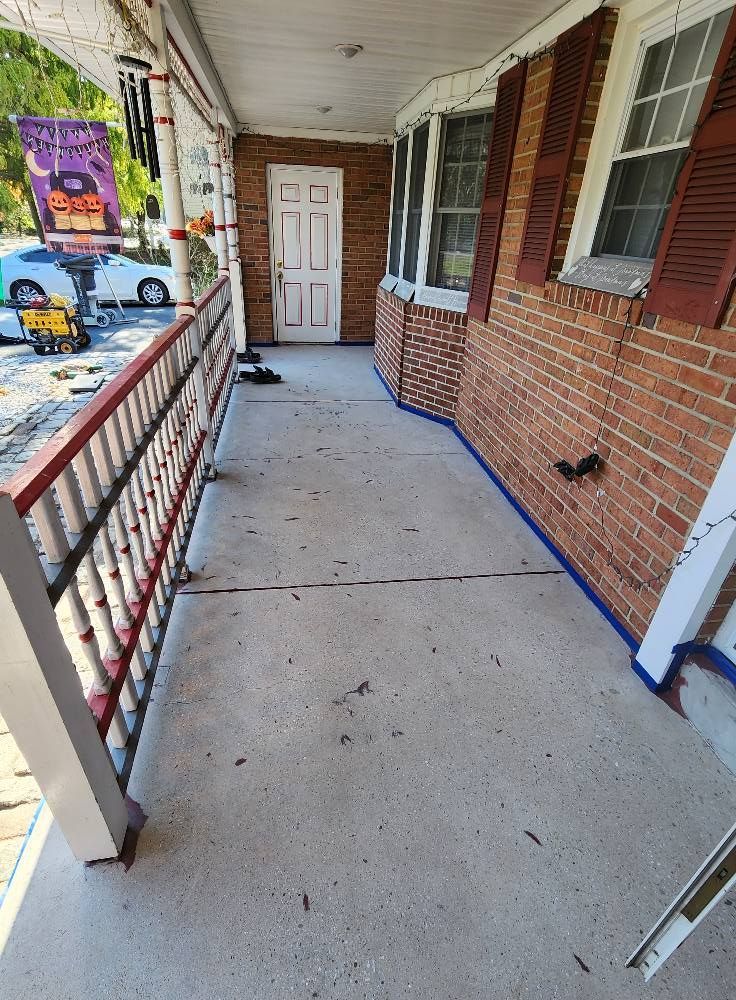 Front entryway floor coating