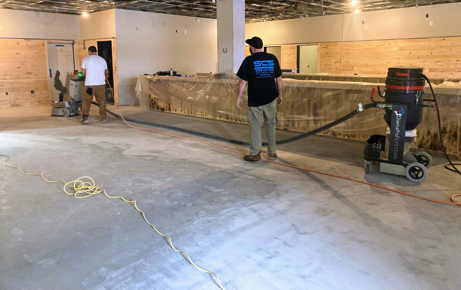 Commercial floor coating