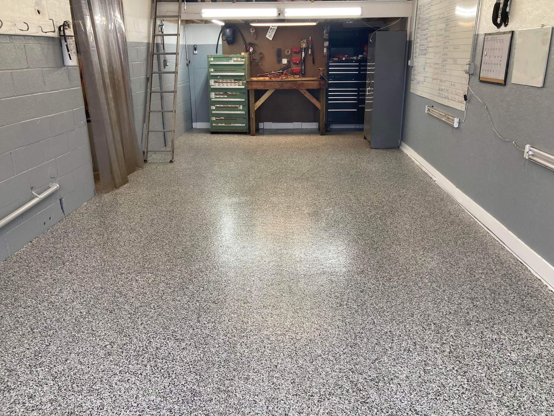Garage floor coating