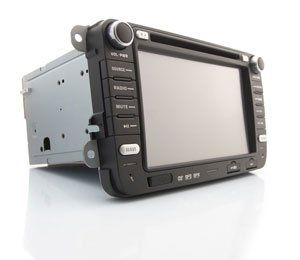 In-dash DVD player