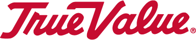 True Value logo in red, cursive font.