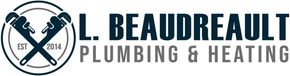 Logo for DL Beaudreau Plumbing & Heating with crossed tools in a blue circular emblem