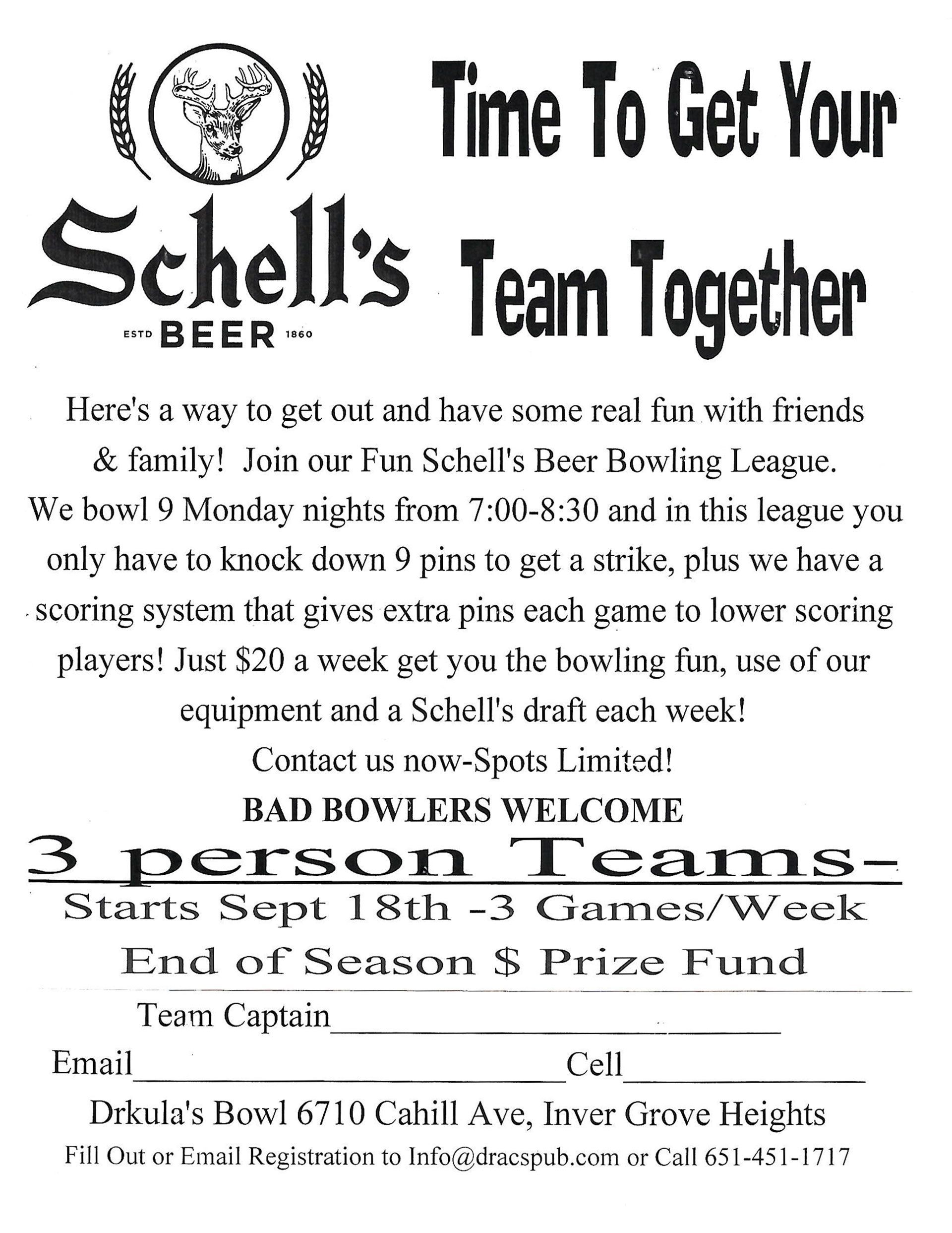 Schell's Beer Bowling League