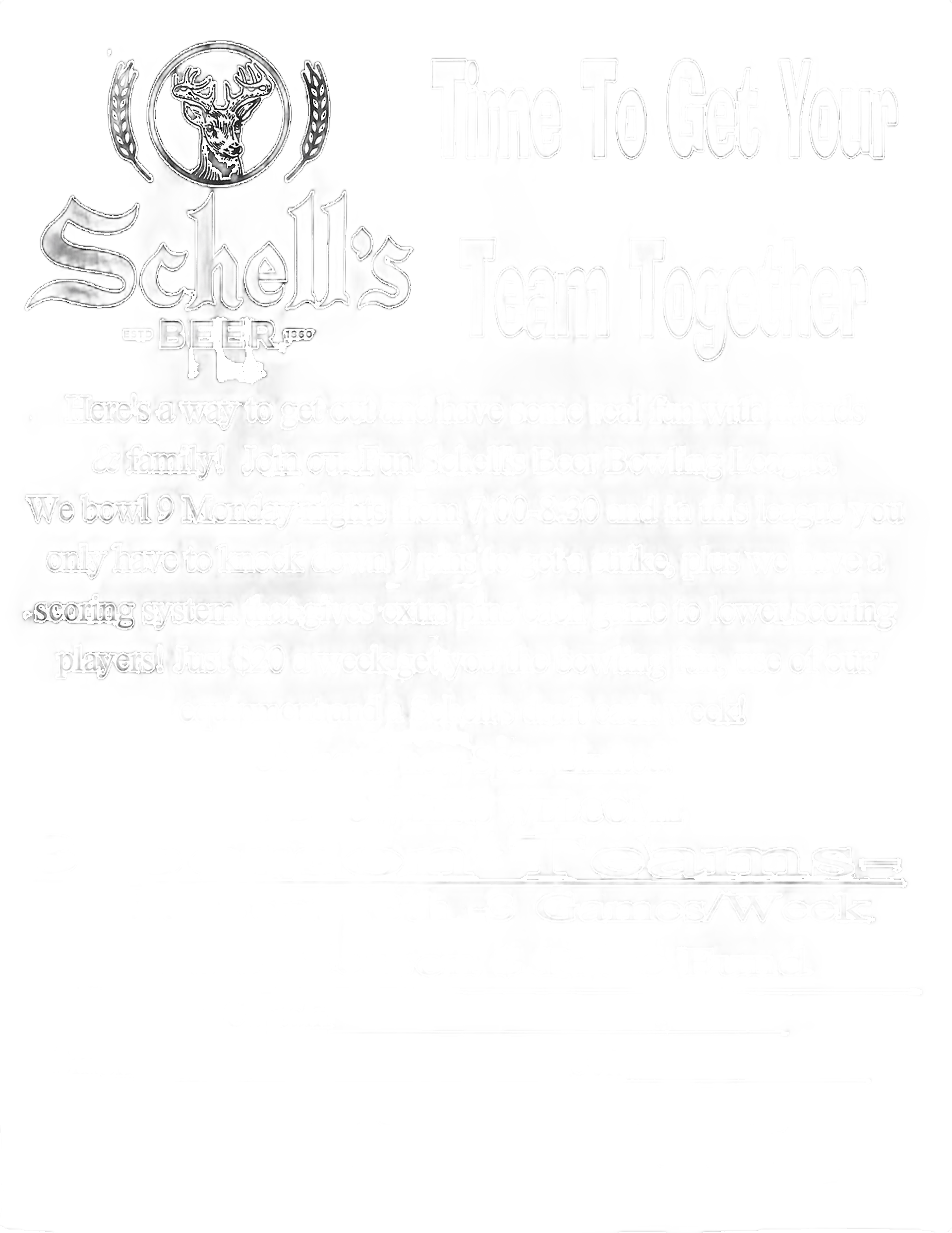 Schell's Beer Bowling League