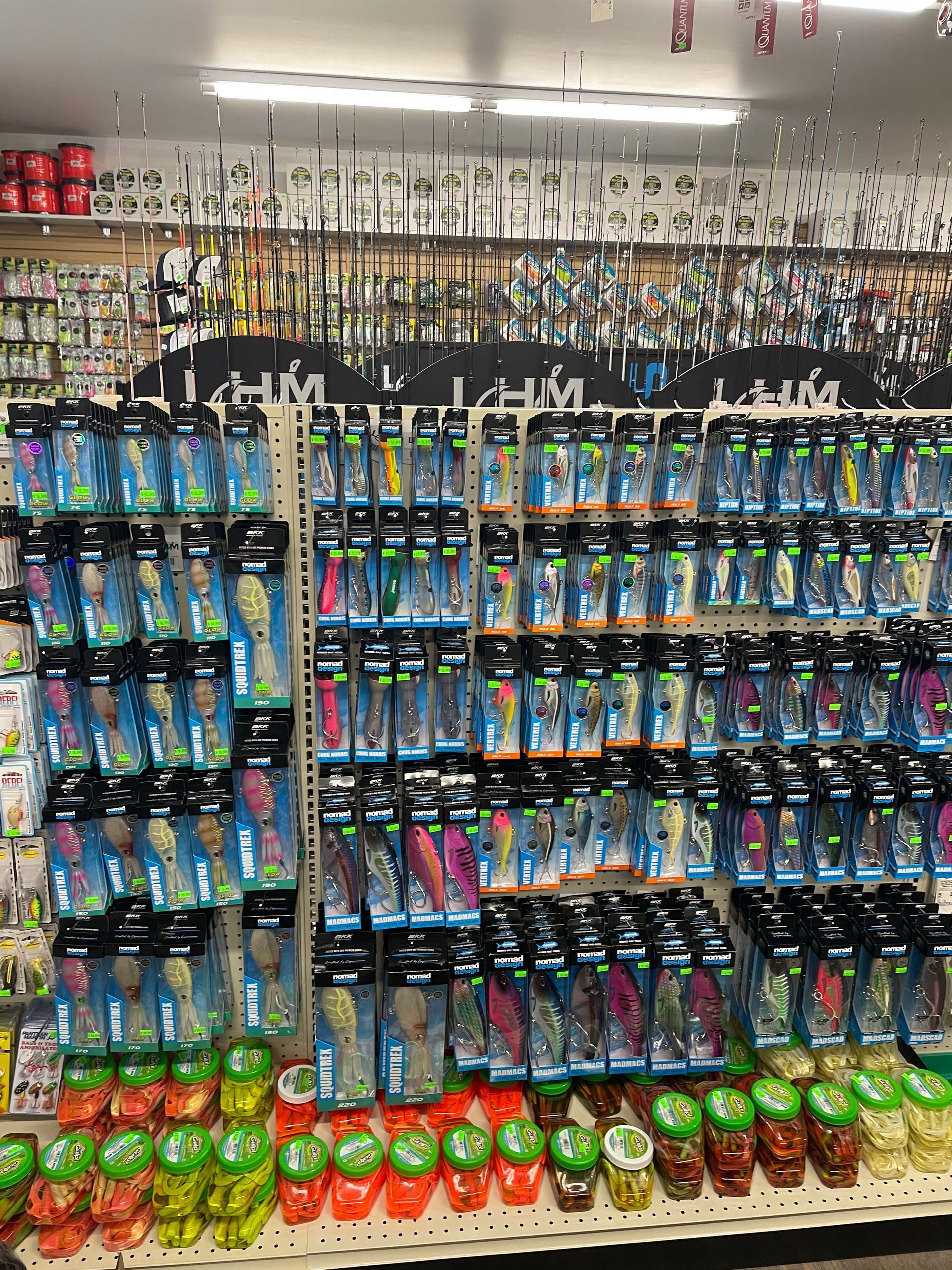 A store filled with lots of fishing lures and baits.