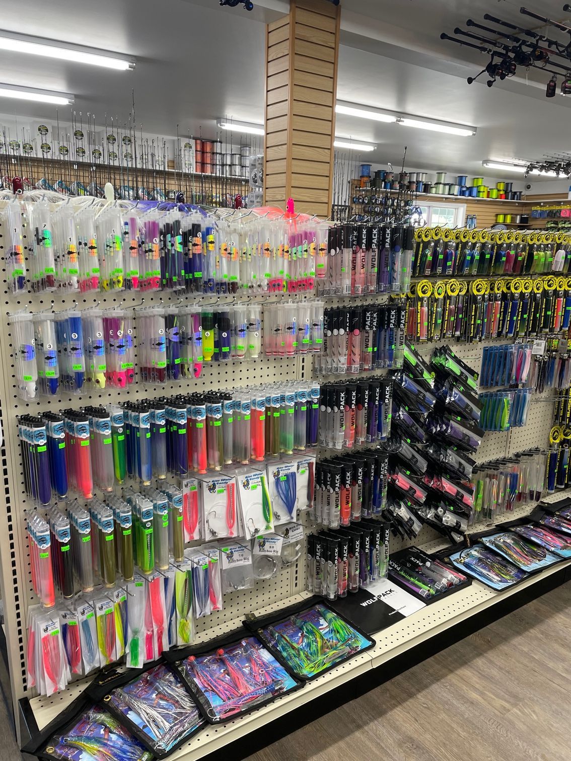 A store filled with lots of different types of fishing gear.