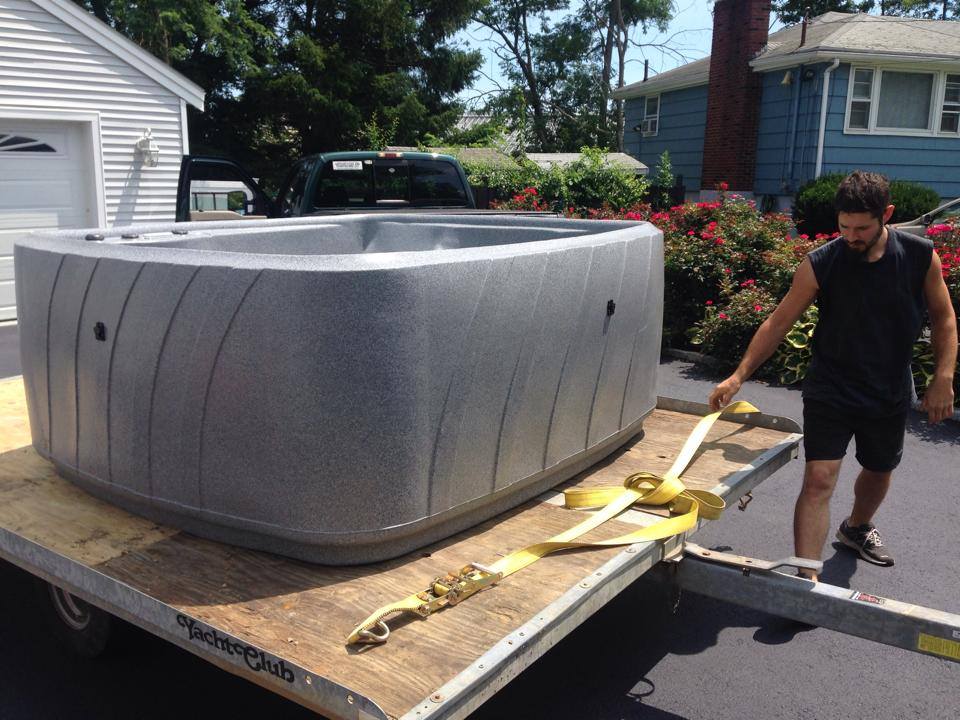 Hot tub moving services