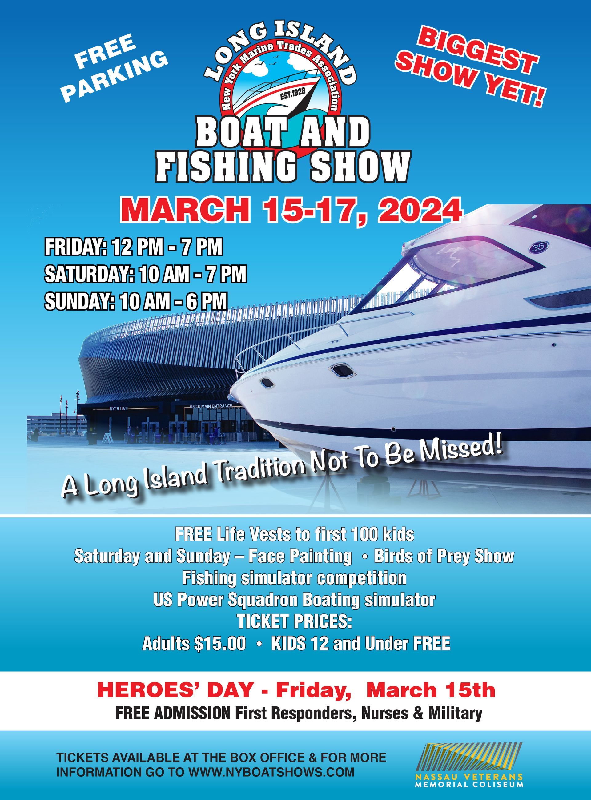 Boat and Fishing Show (March 15-17, 2024) flyer