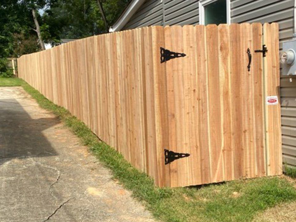 Wooden fence