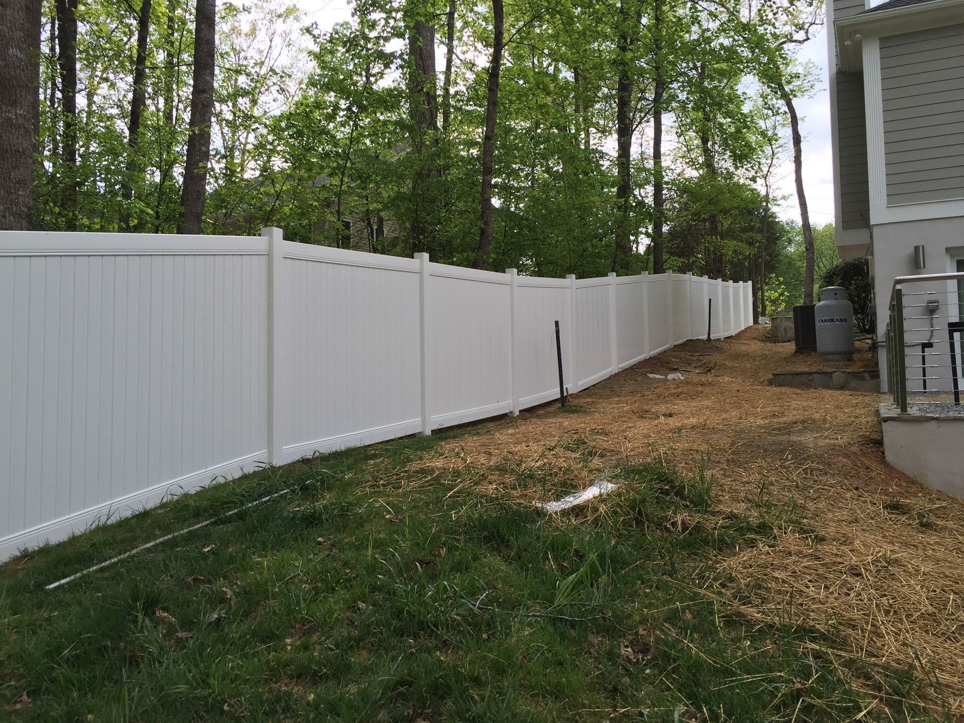Local vinyl fence install