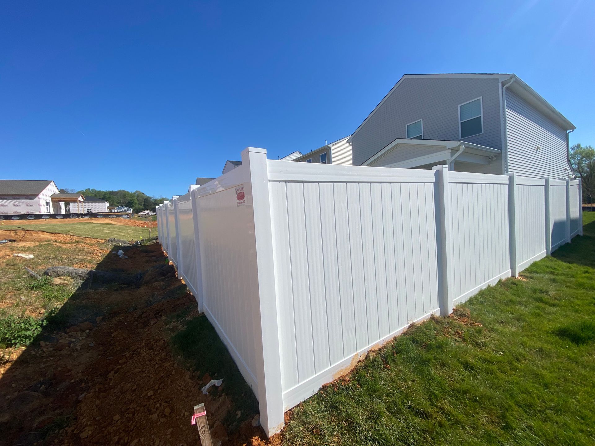 Front house vinyl fencing installation services
