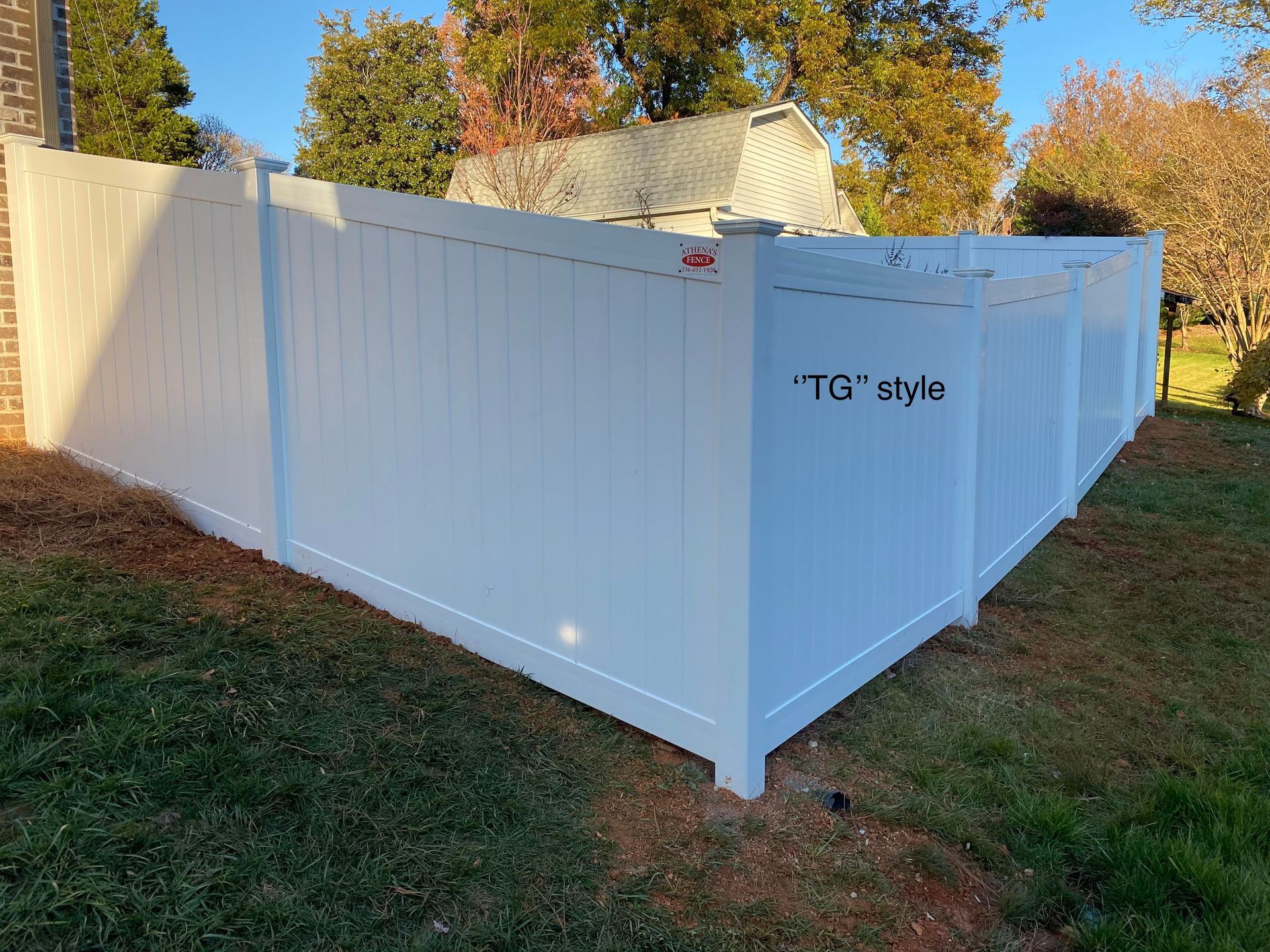 Vinyl privacy fence