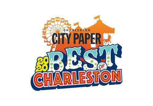 City Paper Best of Charleston logo with orange, blue, and red text and a Ferris wheel illustration.