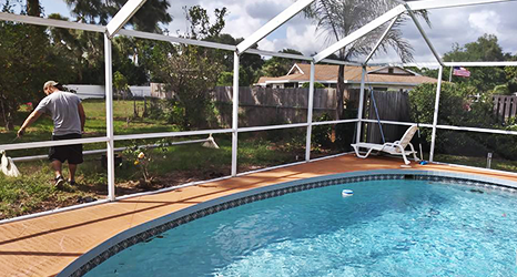 Swimming pool cages