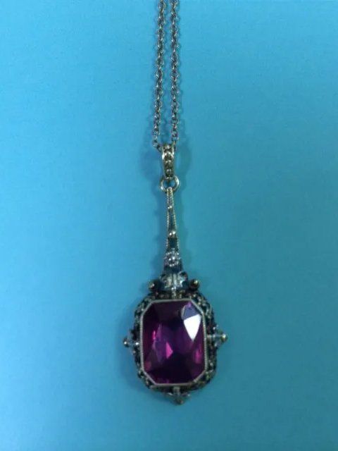 purple necklace