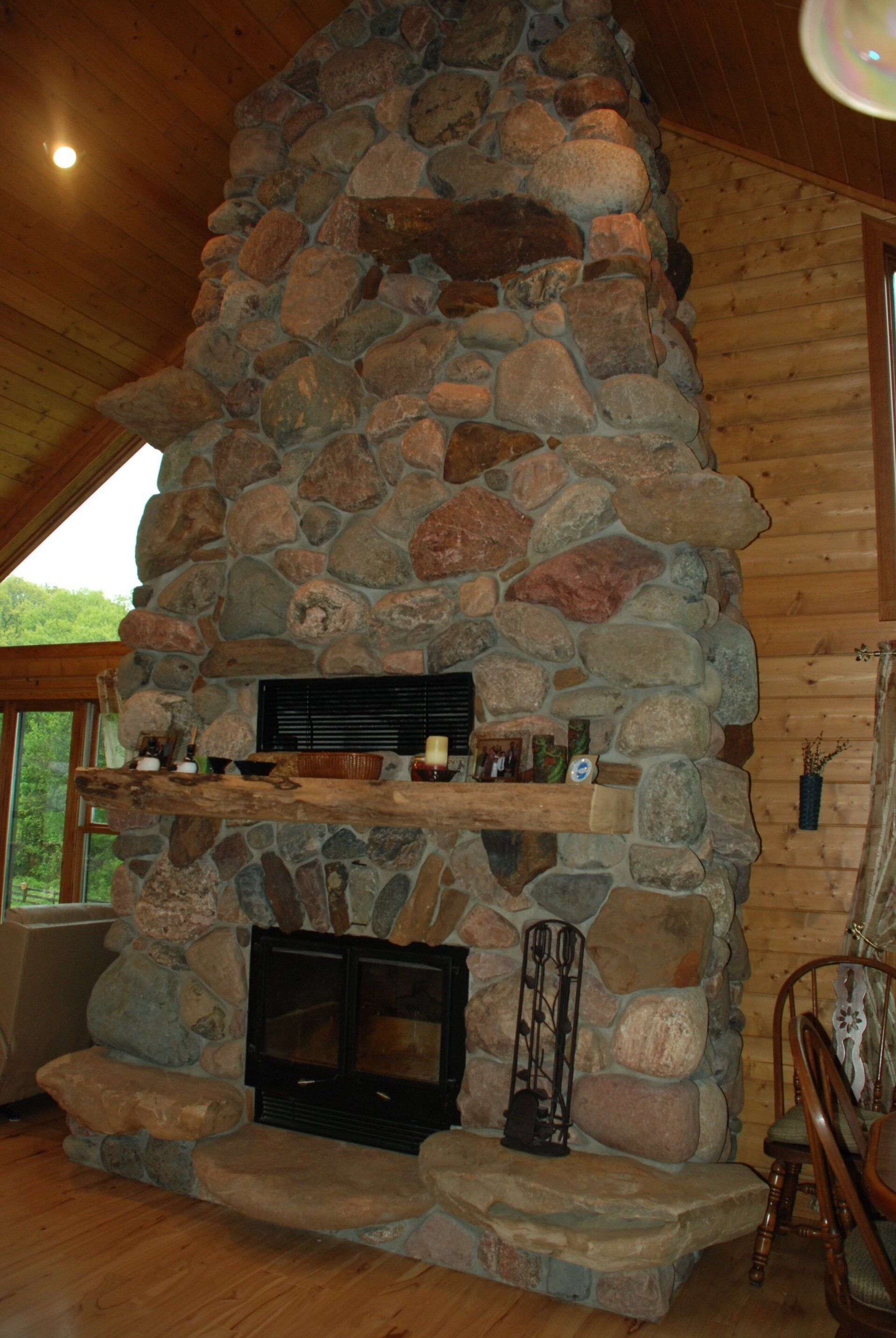 Stone Fireplace