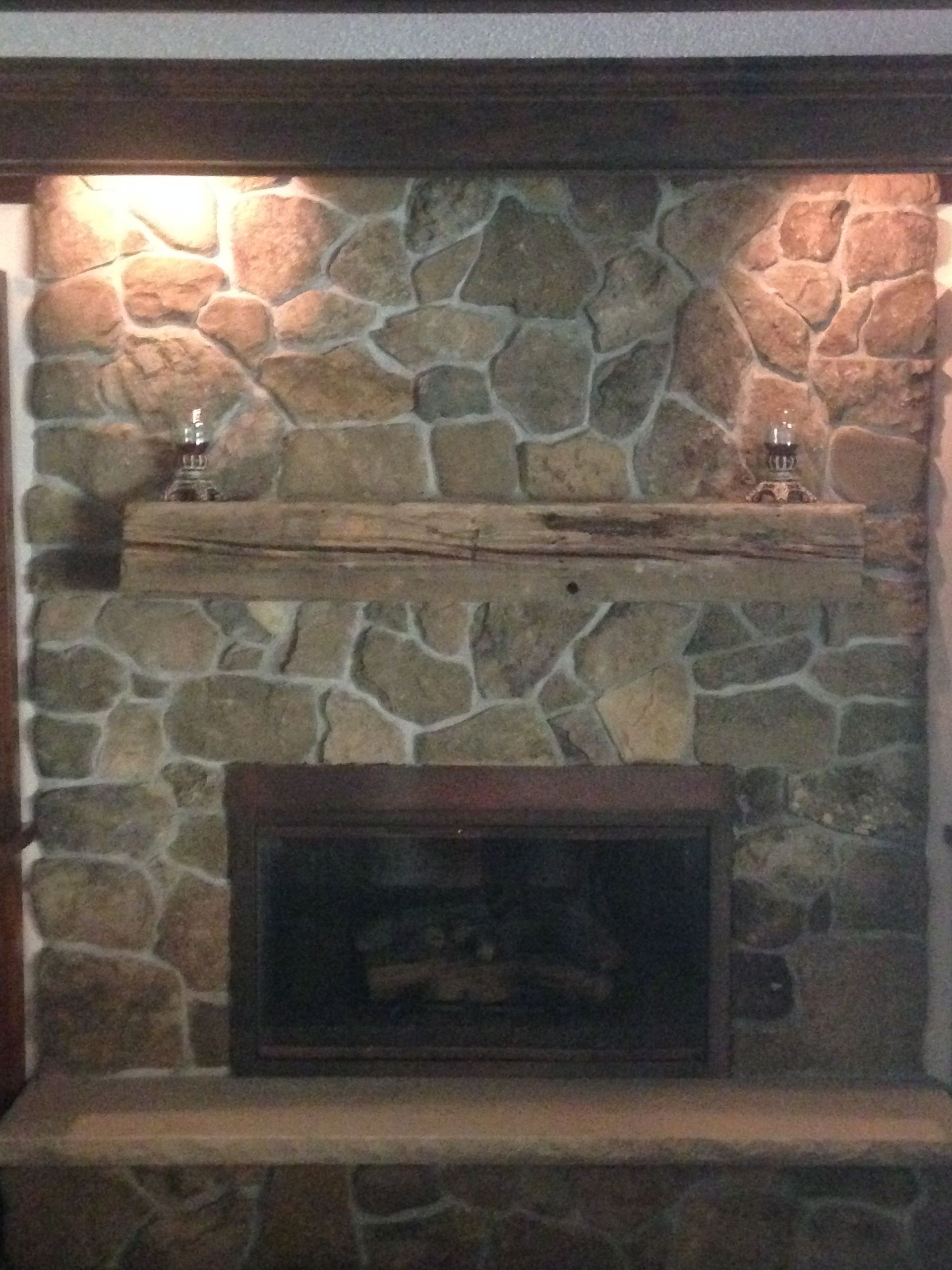 Stone Fireplace